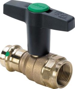 Easytop kuglehane Rødgods 22 mm X 3/4"