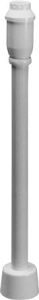 Hvid lige pungvandlåssæt 1 1/4" X 40 mm