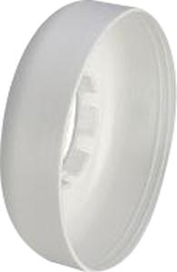 Hvid plastroset 32 mm - Højde 25 mm