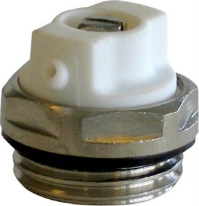 Luftskrue M/O-ring krom 1/2