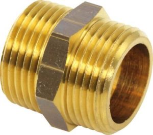 Brystnippel 3/4X1/2" messing