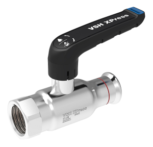 Vsh xpress FZ kuglehane 1/2" x 15 mm med håndtag. DN10. muffe-press