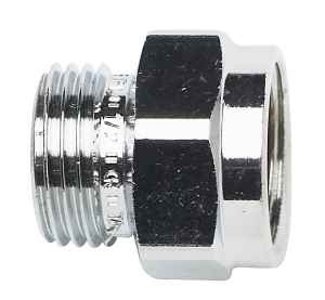 TA komp. spidsmuffe 1/2". uden omløber. forkromet fpl