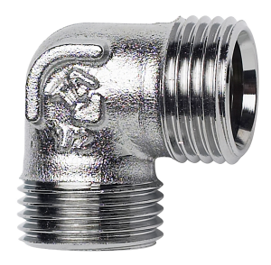 TA komp. vinkel 1/2". uden omløber. forkromet fpl
