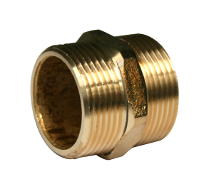 Brystnippel 1/2". messing