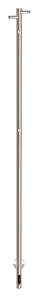 Kriss single håndklædetørrer 1480x30mm poleret rustfrit stål