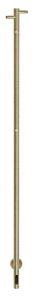 Kriss single håndklædetørrer 1480x30mm børstet messing pvd