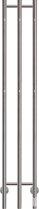 Kriss trio elektrisk håndklædetørrer 1480x230mm. Børstet rustfrit stål