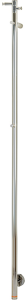 Kriss uno elektrisk håndklædevarmer 30 x 1480 mm. med 4 kroge. 20 watt. poleret rustfrit stål