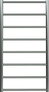 Kriss polaris håndklædevarmer 1122 x 503 mm. Børstet rustfrit stål