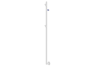 Tvs håndklæderadiator plus 1F el, med timer 1500 X 40mm. hvid