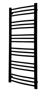 Tvs nemo 18-500 håndklæderadiator, 1195 x 510 mm, sort ral 9005