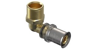 Tigris M5 overg. vinkel 16x1/2" med nippel