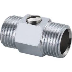 1/2" kort kuglehane nippel/nippel