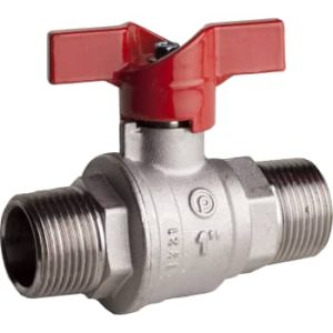 Pettinaroli 3/4" tea kuglehane med T-greb, nippel/nippel