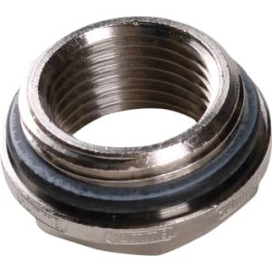 3/4" x 1/2" forkromet nippel/muffe hummel