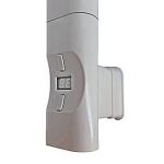 Kriss nuvo elvarmeelement D/profil boostfunktion. 600 watt, passer til lodrette D-profilrør. hvid