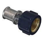 Tigris K5 overgang med muffe 20 mm x 1". ppsu. til U, UP, H, B, TH bakker