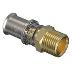 Tigris M5 overgang med nippel 20 mm x 3/4". dzr messing. til U, UP, H, B, TH bakker