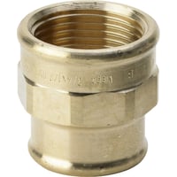 Viega formmuffe, 1/2" x 1/4", rødgods