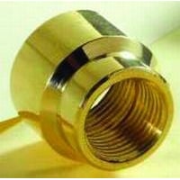 Formindskermuffe (formmuffe) 3/4" - 1/2". forkromet messing