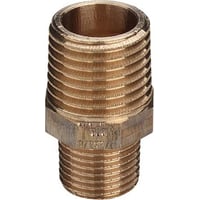 3/4" x 3/8" reduktionsnippel, rødgods silicium bronze