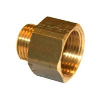 Spidsmuffe 1/2" - 1/4". messing