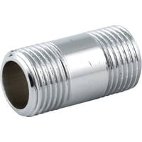 1/2" x 50 mm messing nippelrør, forkromet