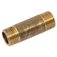 Nippelrør messing, 3/4" x 110 mm - isiflo