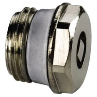 Luftskrue simplex, 1/2", forkromet - messing/teflon
