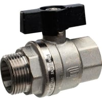 Mercury tea kugleventil 3/4", muffe-nippel med T-greb