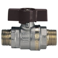Aster kuglehane, 3/4", nippel/nippel, T-greb